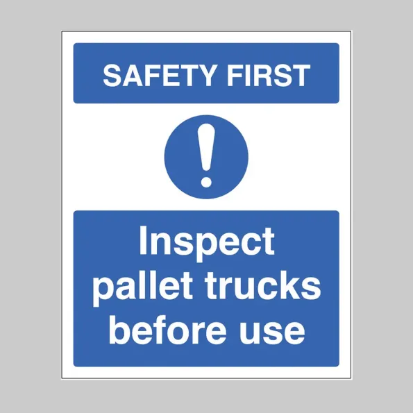 Safety First - Inspect Pallet Trucks before use