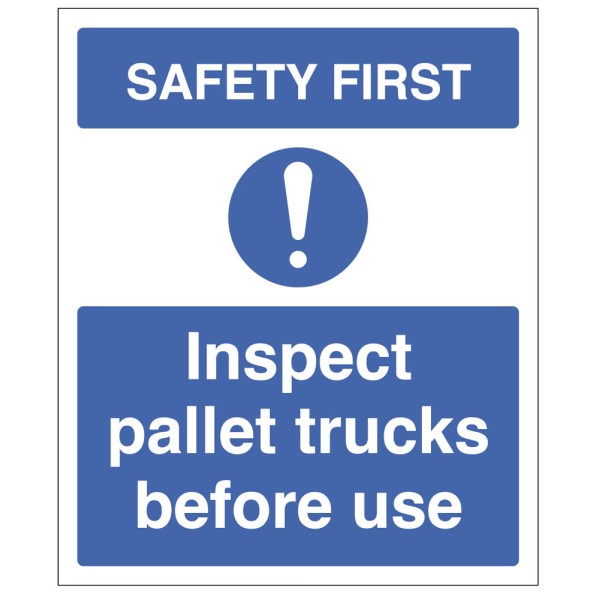 Safety First - Inspect Pallet Trucks before use