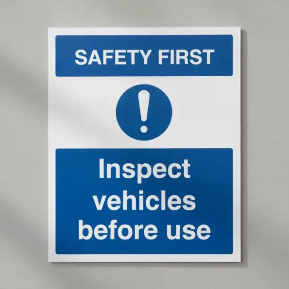 Safety First - Inspect Vehicles before use