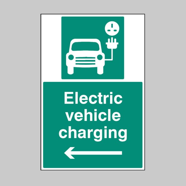 Electric Vehicle Charging Point - Left Arrow