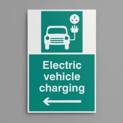 Electric Vehicle Charging Point - Left Arrow