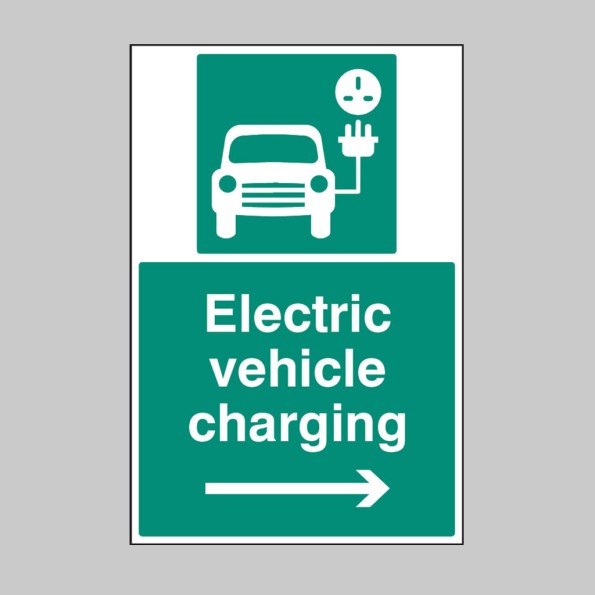 Electric Vehicle Charging Point - Right Arrow