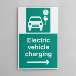 Electric Vehicle Charging Point - Right Arrow
