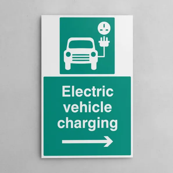 Electric Vehicle Charging Point - Right Arrow
