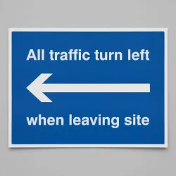 All Traffic Turn Left when Leaving Site