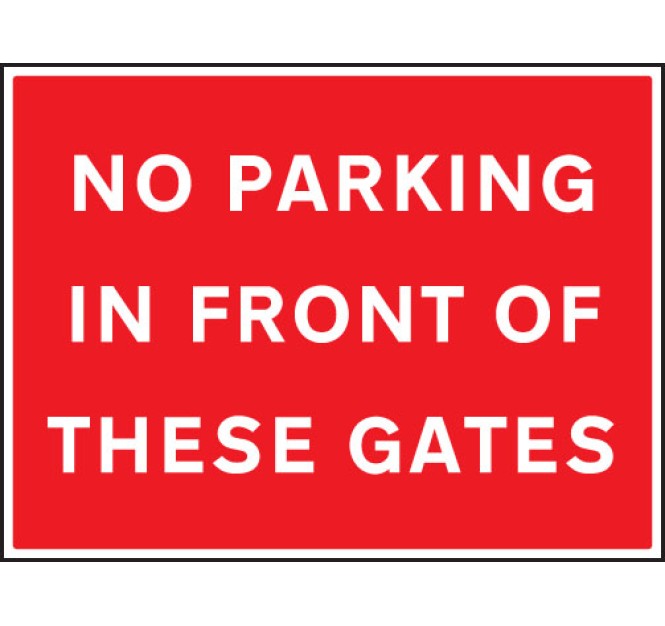 No Parking in Front of these Gates