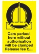 Cars Parked Clamped - (Insert Release Fee)