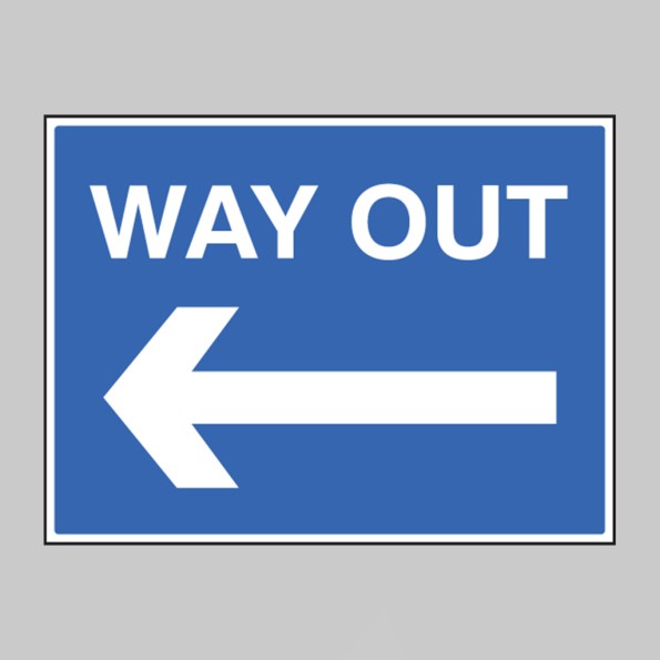 Way Out - Arrow Left
