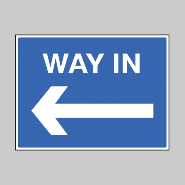 Way in - Arrow Left Way in - Arrow Left