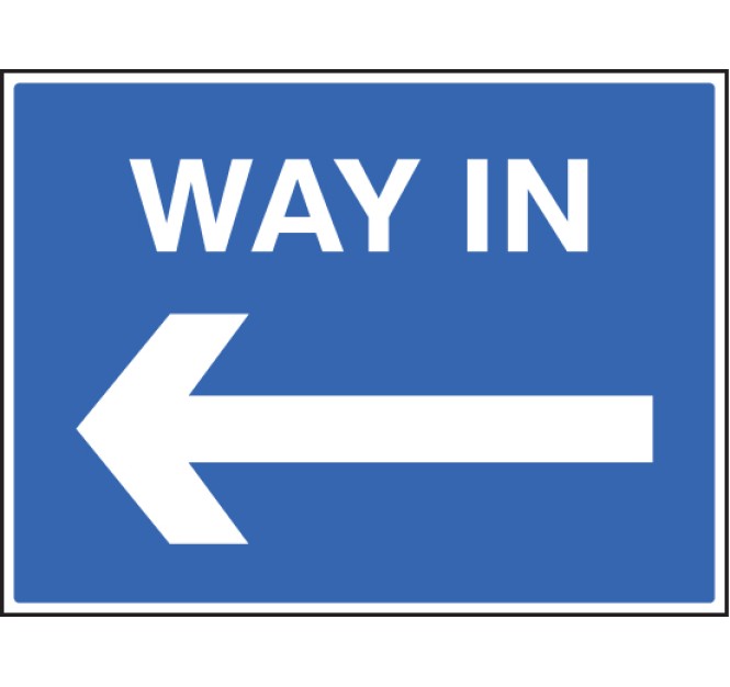 Way in - Arrow Left