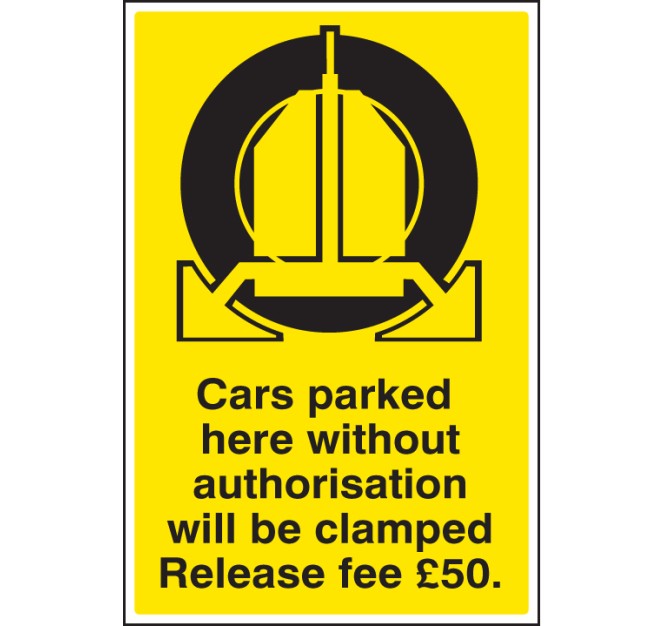 Cars Parked Clamped - Release Fee
