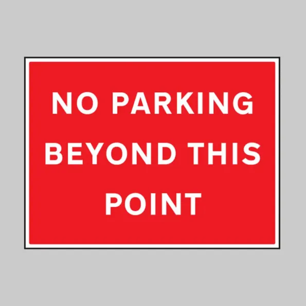No Parking Beyond this Point No Parking Beyond this Point
