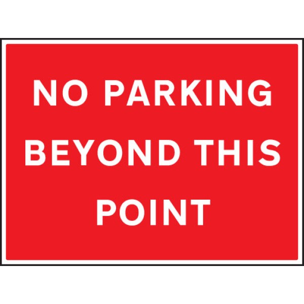 No Parking Beyond this Point