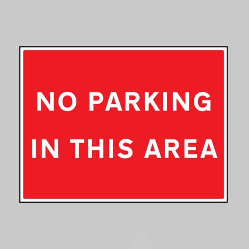 No Parking in this Area