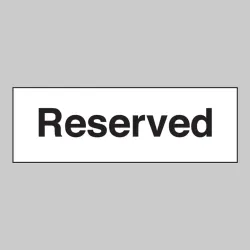 Reserved Reserved