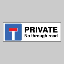Private - No Through Road Private - No Through Road
