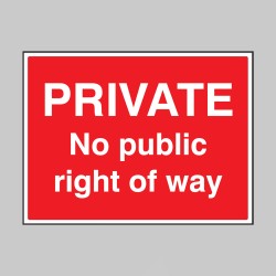 Private - No Public Right of Way