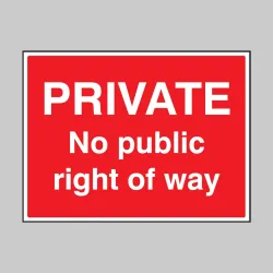 Private - No Public Right of Way