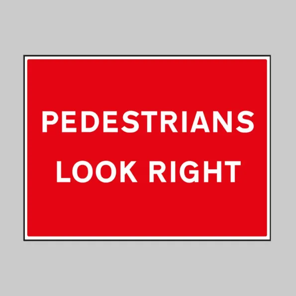 Pedestrians Look Right