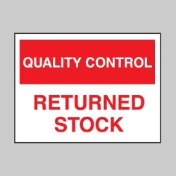 Quality Control - Returned Stock