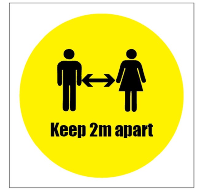 Keep Apart Sticker - 2m