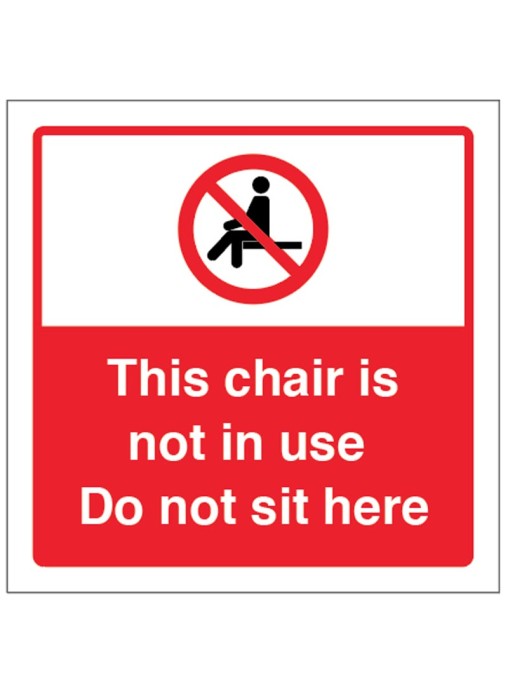 This Chair is not is Use Do not sit here