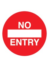 No Entry - Floor Graphic (Circle)
