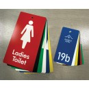 Your Message Here - Key Ring - Blue with White Engraved Text Your Message Here - Key Ring - Blue with White Engraved Text