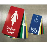 Your Message Here - Key Ring - Green with White Engraved Text