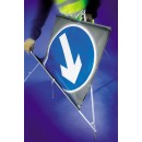 Fold Up Sign - Keep Right