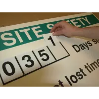 Lost Time AccIdent Board with 2 Sets of Numbers Lost Time AccIdent Board with 2 Sets of Numbers