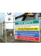 Site Safety - H&S Act - Dangerous Site - Report to Office - PPE - No Unauthorised Access