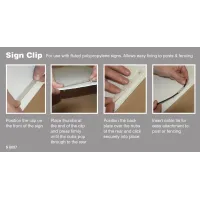 Sign Clip for Fluted Polypropylene Sign Clip for Fluted Polypropylene