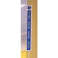 Fire Door Keep Locked - Door Edge Sign