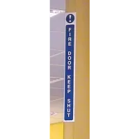 Fire Door Keep Locked - Door Edge Sign Fire Door Keep Locked - Door Edge Sign