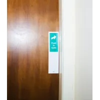 Door Plate - Push to Open Door Plate - Push to Open