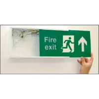 Replace-a-Front for Emergency Escape Lighting Fascia