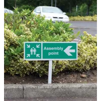 Assembly Point - Arrow Left - Verge Sign Assembly Point - Arrow Left - Verge Sign