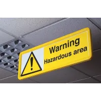 Warning - Hazardous Area Warning - Hazardous Area