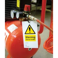Warning - Out of Order - Double Sided Safety Tags (Pack of 10)