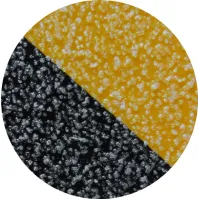 Anti-Slip Floor Graphic - Black / Yellow Chevron