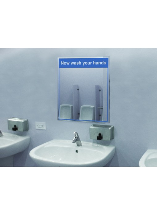 Mirror Message Safety Starts with You 405 x 485mm