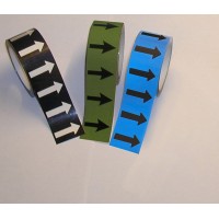 Pipeline ID Tape - Black Arrows On Light Blue