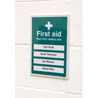 Spill Kit Located At (Space for 3 Locations) Adapt-a-Sign