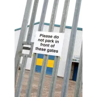 Please Do Not Park in Front of these Gates Please Do Not Park in Front of these Gates