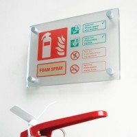 Foam Spray Fire Extinguisher Identification Sign (AFFF)
