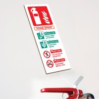 Foam Spray Fire Extinguisher Identification (AFFF)