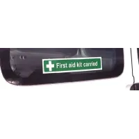 First Aid Kit Carried - Window Sticker First Aid Kit Carried - Window Sticker