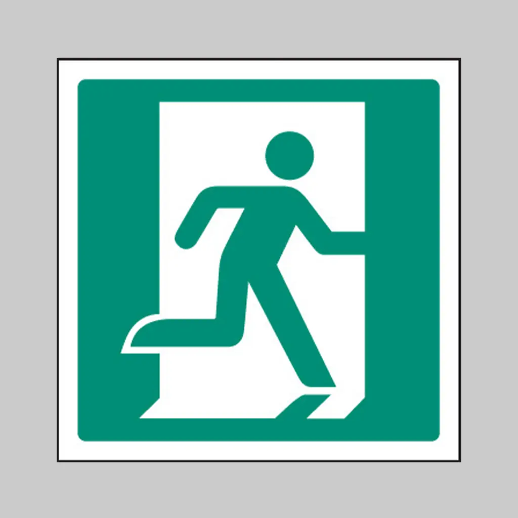ISO 7010 E002 Emergency Exit (Right Hand) symbol