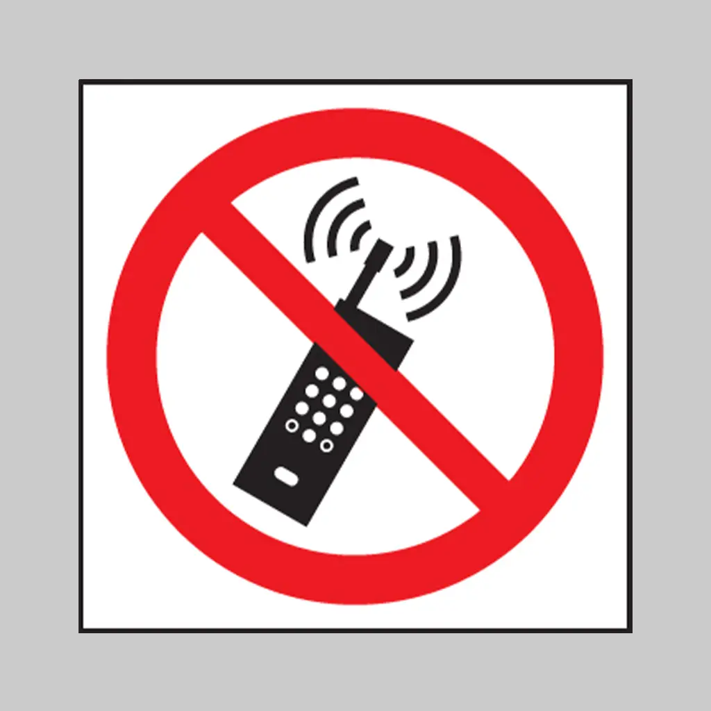 No Activated Mobile Phones Symbol